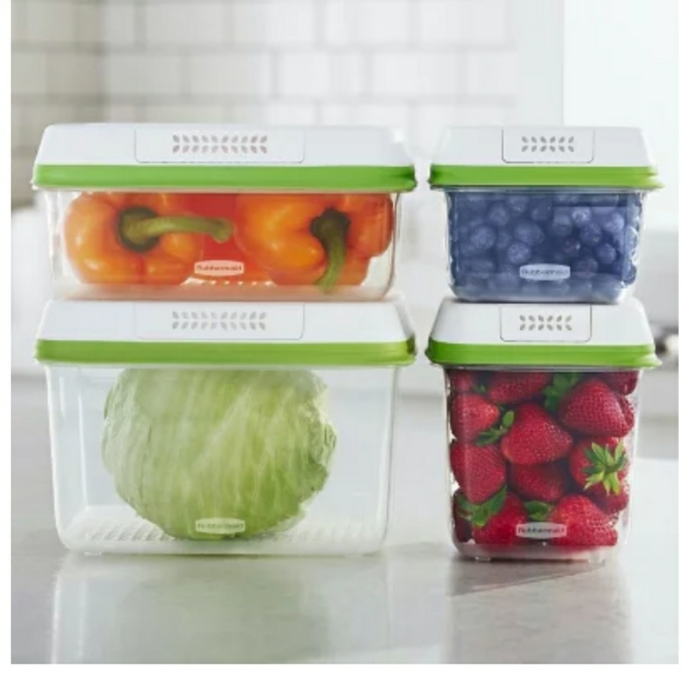 FreshWorks Food Storage Containers, 8-Piece Set